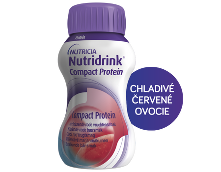 Nutridrink Compact Protein chladivé červené ovocie